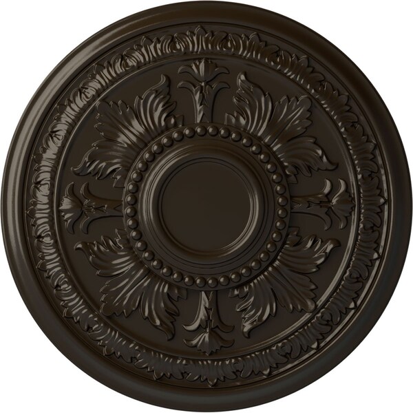 Ekena Millwork Tellson Ceiling Medallion (Fits Canopies up to 6 3/4"), 30 5/8"OD x 2 1/2"P, Stone Hearth CM30TESHF - main